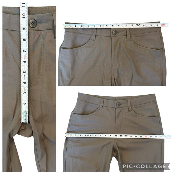 Vuori Meta Pants Athletic Slim Chino Stretch Performance Grey Men’s 31 x 34 Tall - Picture 12 of 13